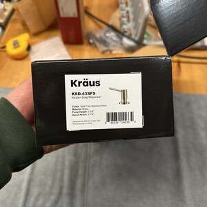 Kraus KSD-43SFS Spot Free Stainless Steel Kitchen Soap Dispenser Brass Pump New